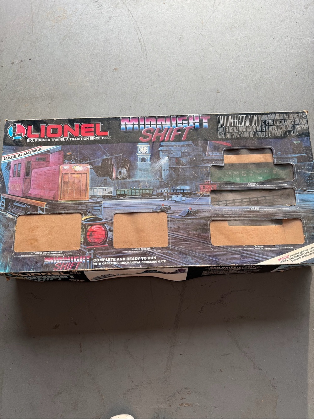 Lionel Midnight Shift Train Set Box - Black and Blue Artwork